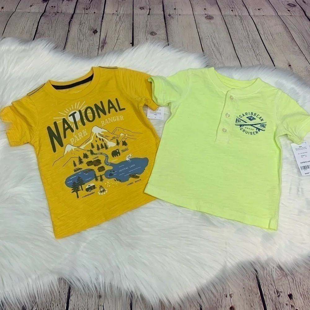 NWT Carter’s Short Sleeve Tee Bundle 12 months